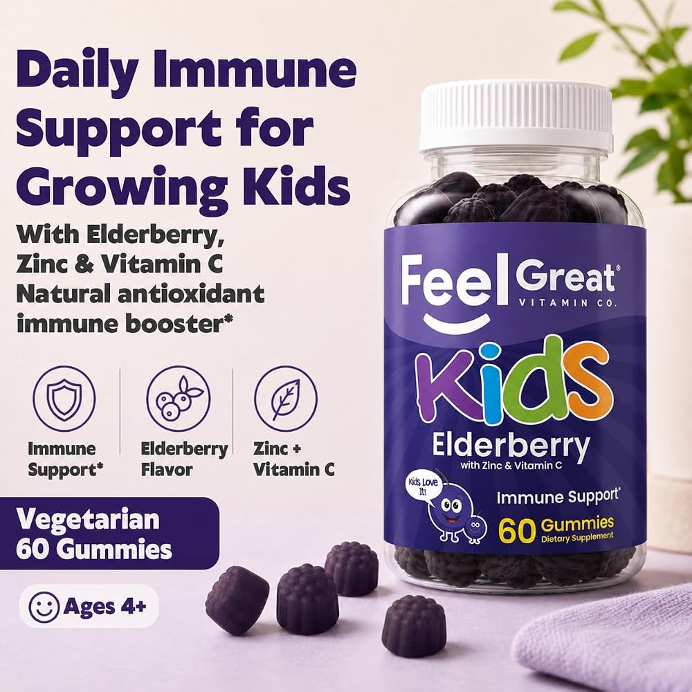 The Feel Great Vitamin Company Elderberry Gummies with Zinc and Vitamin C - image 2