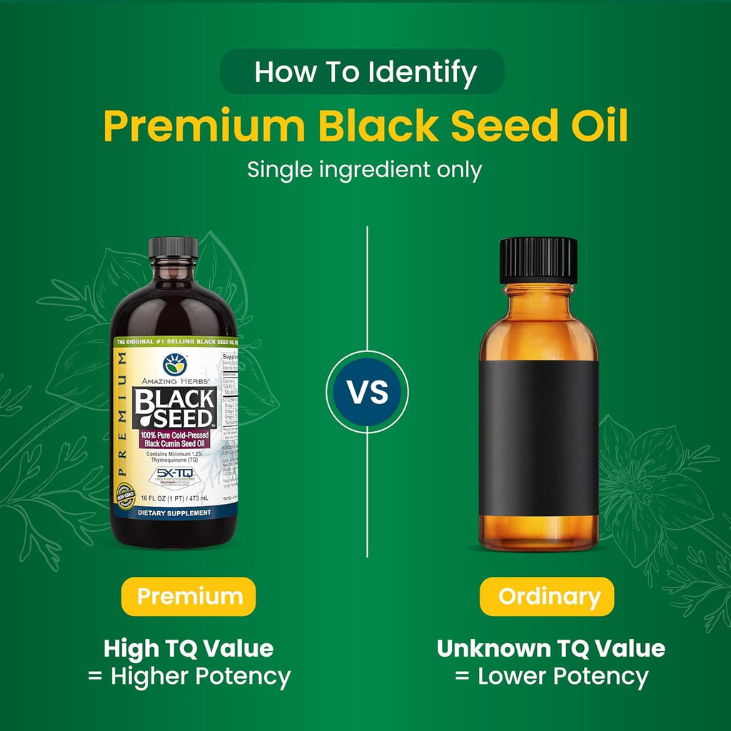 Amazing Herbs Premium Black Cumin Seed Oil