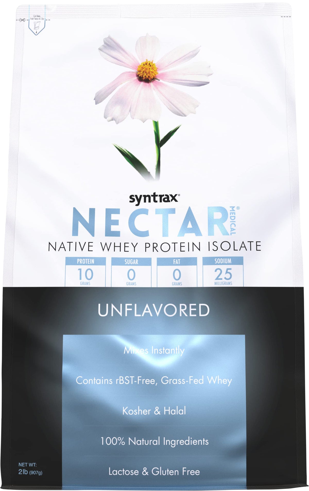 Syntrax Nectar Medical Pure Whey Isolate Protein Powder - 2 lb