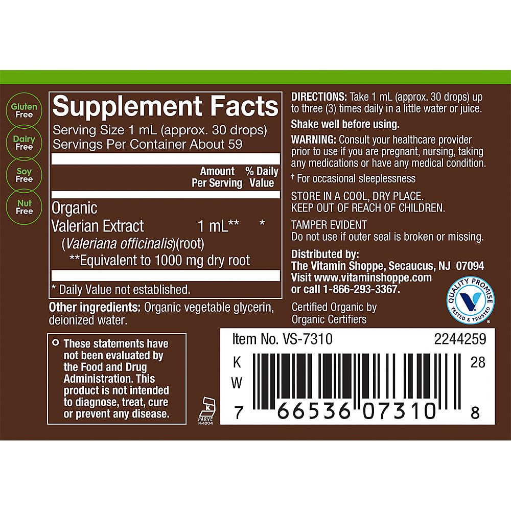 plnt Organic Liquid Valerian Full Spectrum Alcohol-Free - 2 fl. oz. - image 3