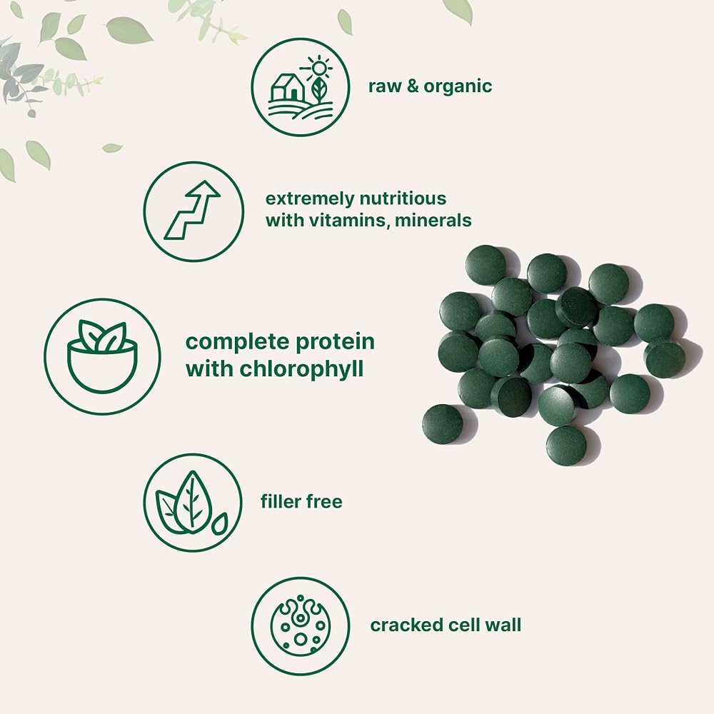 Micro Ingredients Organic Chlorella Tablets 500mg - 720 Tablets - image 4