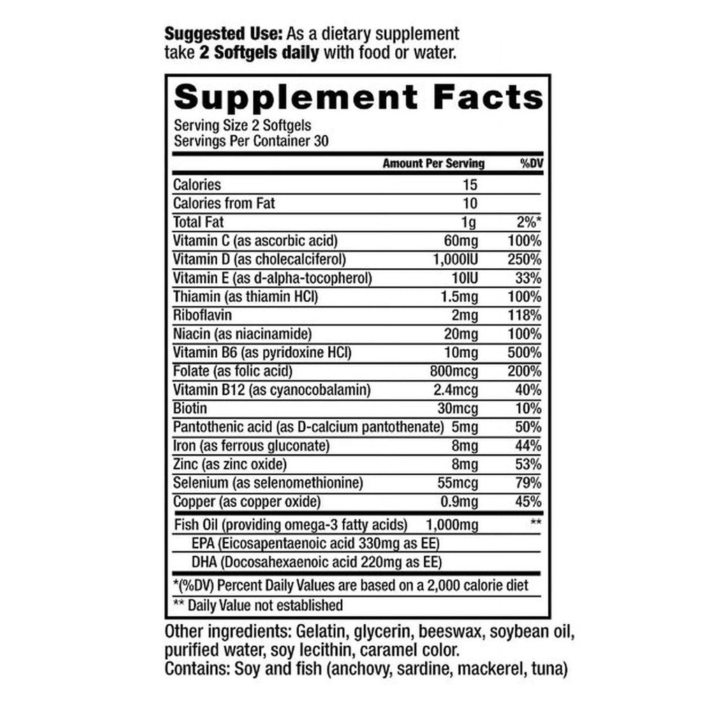 Nephroceuticals ProRenal+D Kidney Multivitamin with Omega-3 - 180 Softgels - image 2