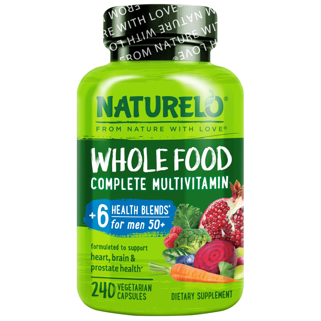 NATURELO Men's Multivitamin 50+ - 240 Vegetarian Capsules