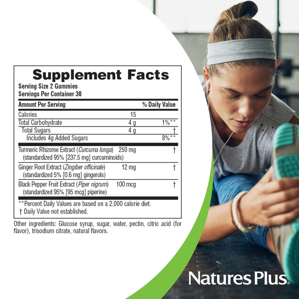NaturesPlus Turmeric Curcumin Gummies - 60 Gummies - image 4