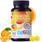 LIVS Sugar Free Multivitamin Gummies for Adults & Kids - 60 Gummies