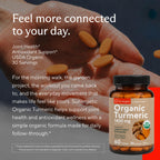 Sunergetic Organic Turmeric Supplement Joint Support - 60 Tablets - image 6