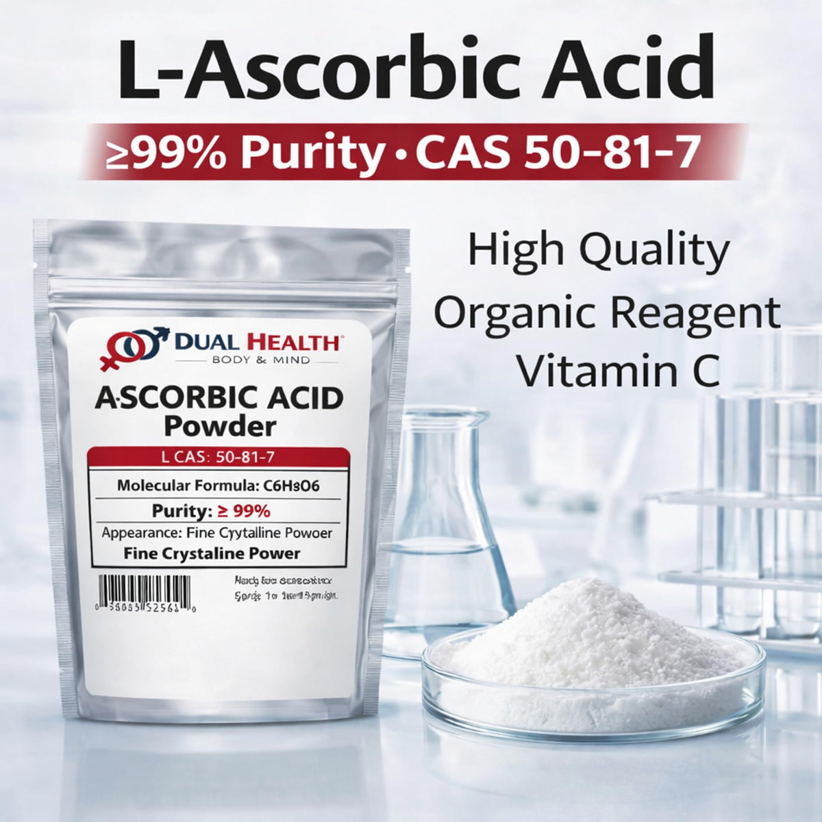 Dual Health Body & Mind L-Ascorbic Acid Powder