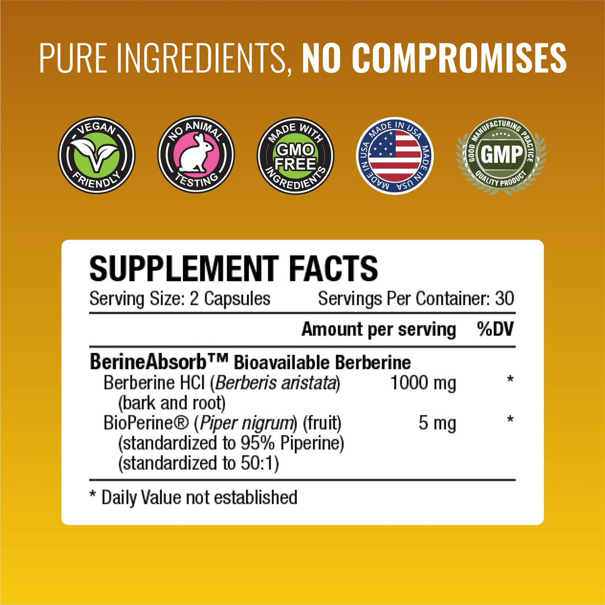 Approved Science Berberine - 60 Capsules