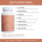 Brilliant Blends ENRICH Adaptogen Supplement - 60 Capsules - image 4