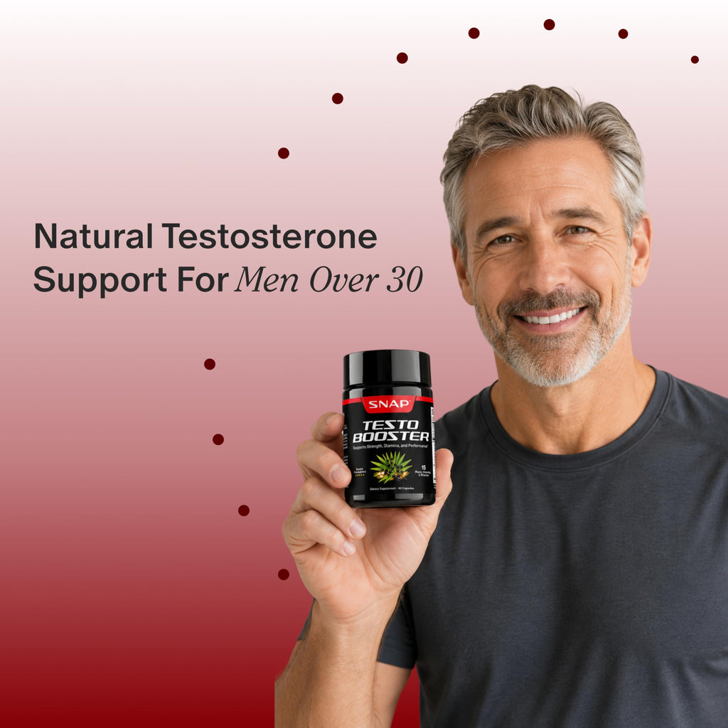 Snap Supplements Testosterone Booster for Men with Tongkat Ali