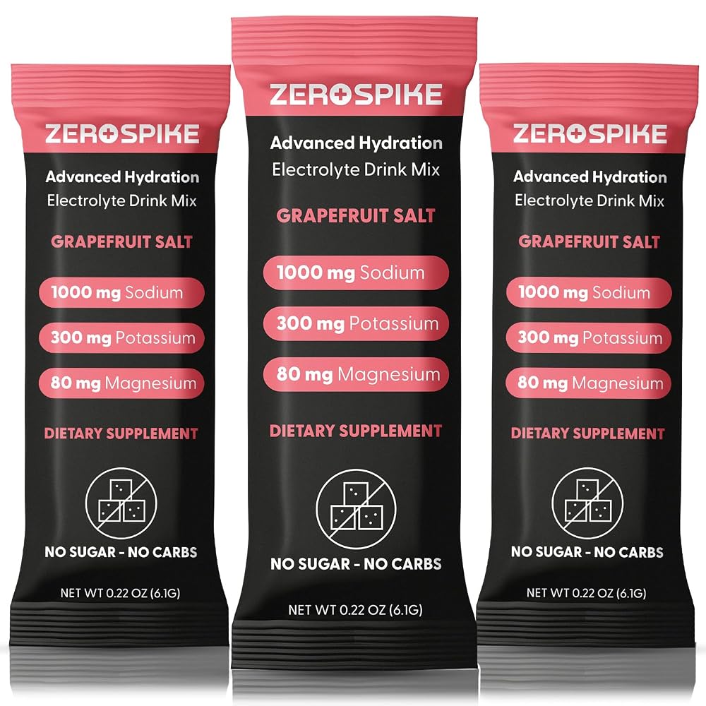 Zerospike No Sugar Electrolytes Powder Packets