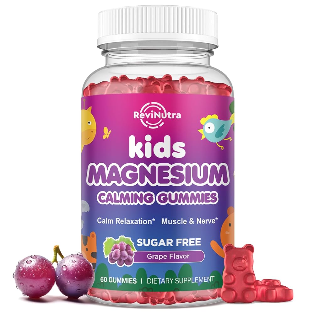 ReviNutra Magnesium Gummies for Kids - Magnesium Glycinate Gummies