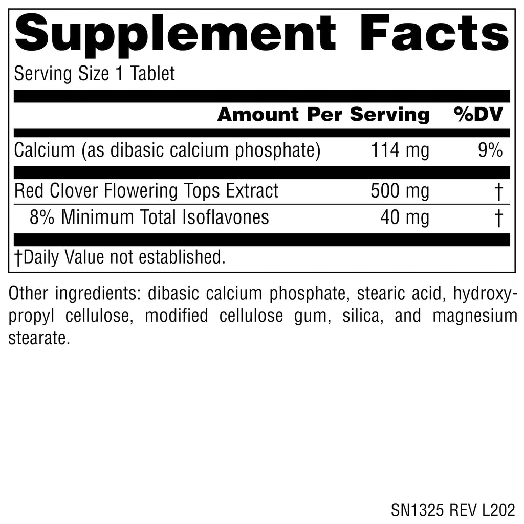 Source Naturals Red Clover Extract 500 mg - 30 Tablets - image 2