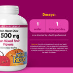 Natural Factors Kids Chewable Vitamin C 500 mg - 90 Wafers - image 3