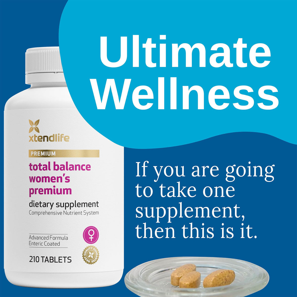 Xtendlife Total Balance Women's Premium Multivitamin - 210 Tablets - image 2