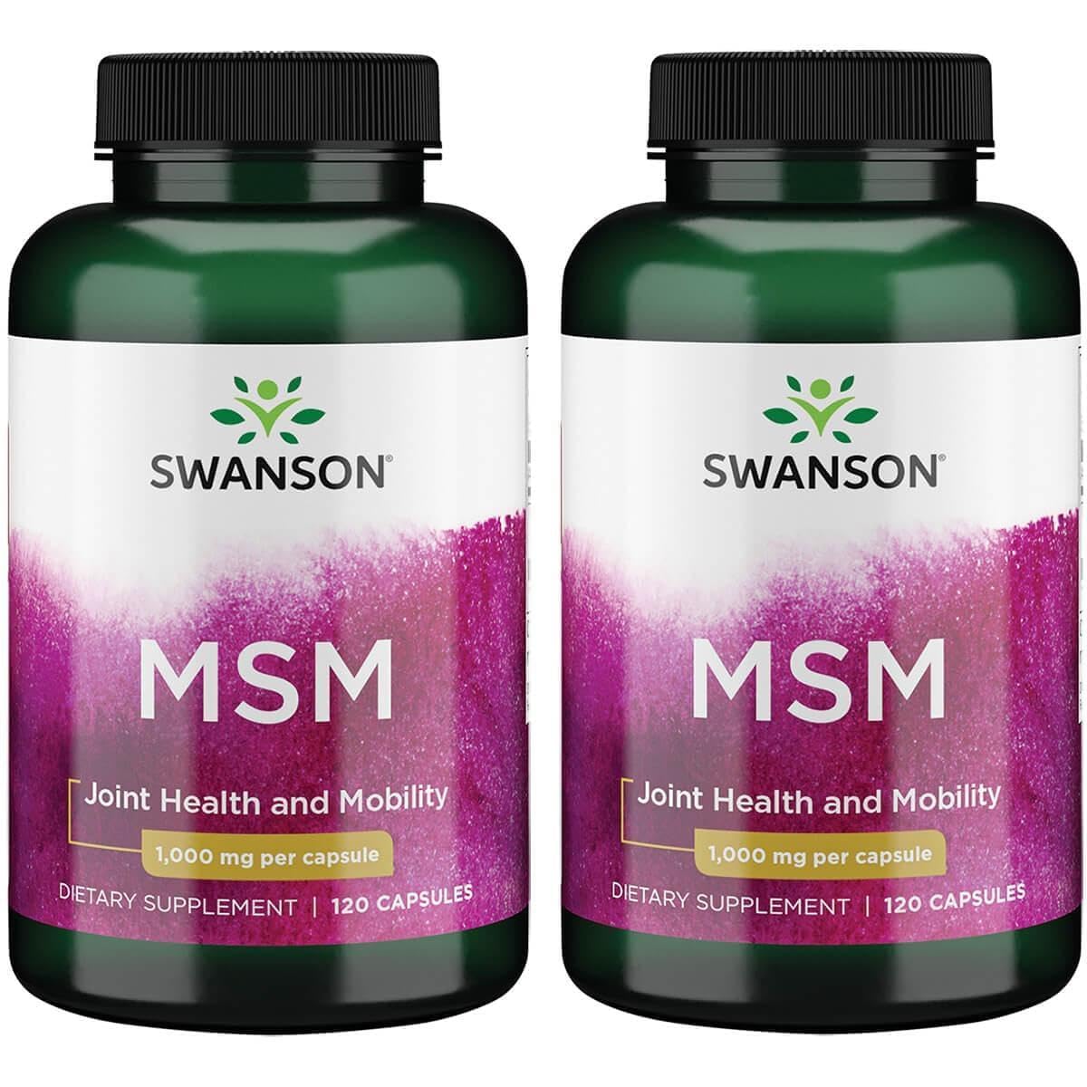 Swanson Ultra MSM Joint and Skin 1,000 mg - 120 Capsules
