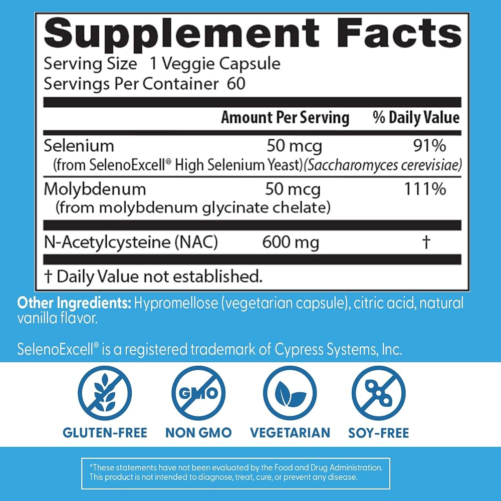Doctor's Best NAC Detox Regulators Supplement - 60 Vegetarian Capsules - image 3
