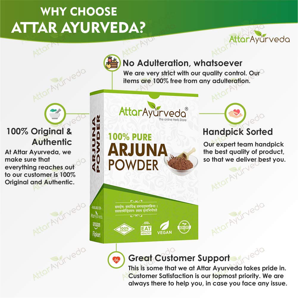 Attar Ayurveda Arjuna Terminalia Arjuna Powder - 400g - image 3