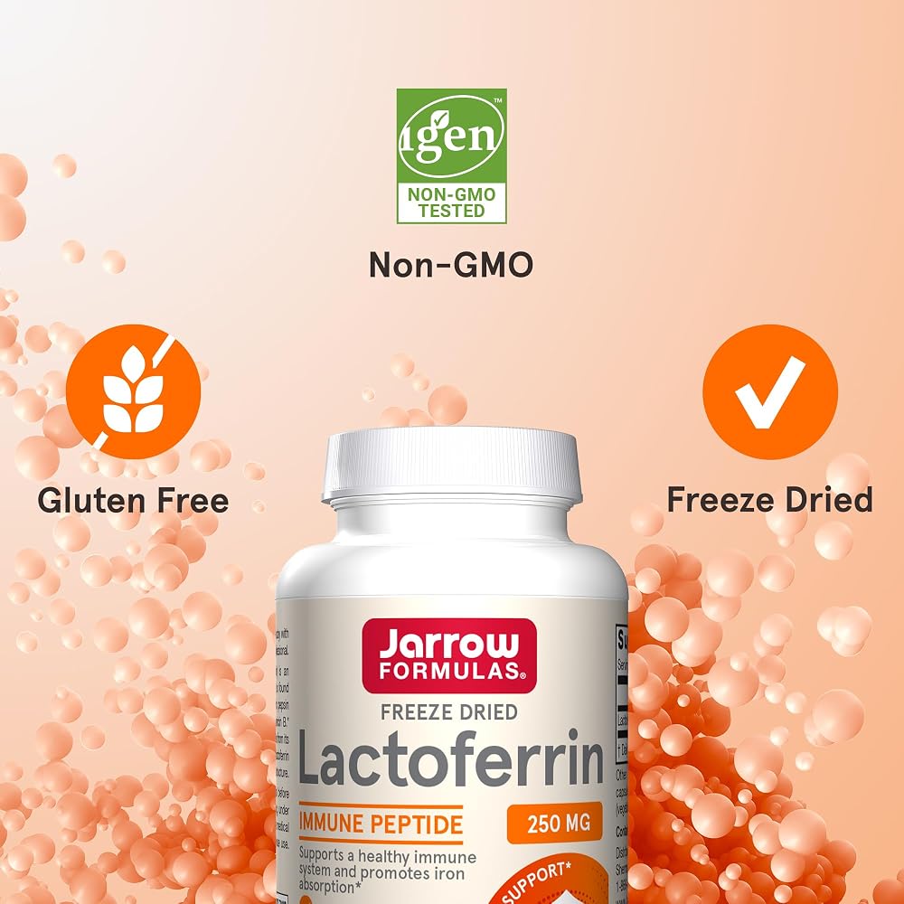 Jarrow Formulas Lactoferrin 250 mg Immune Support - 60 Capsules - image 5