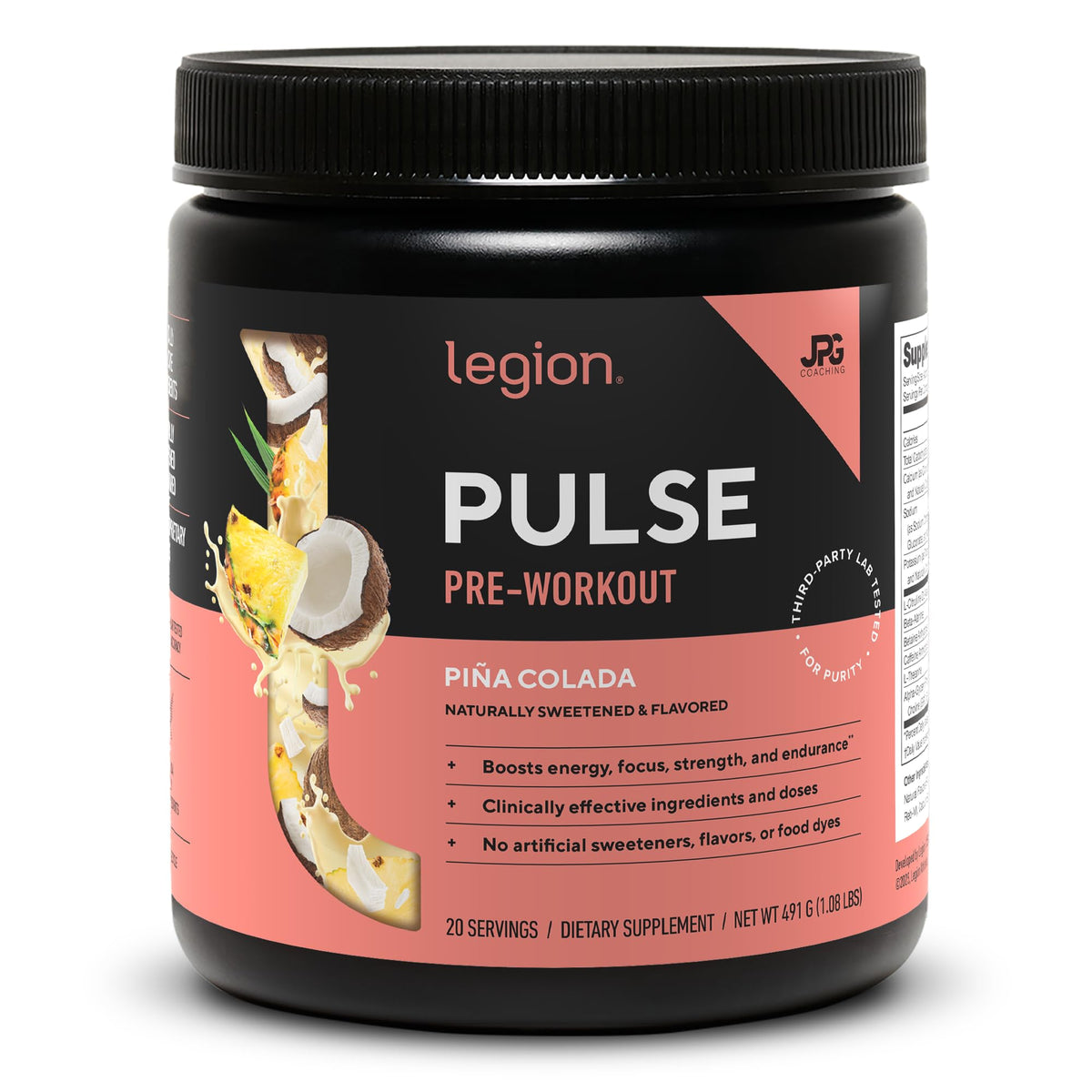 Legion av2024-LEGION-all Natural Nitric Oxide preworkout Drink