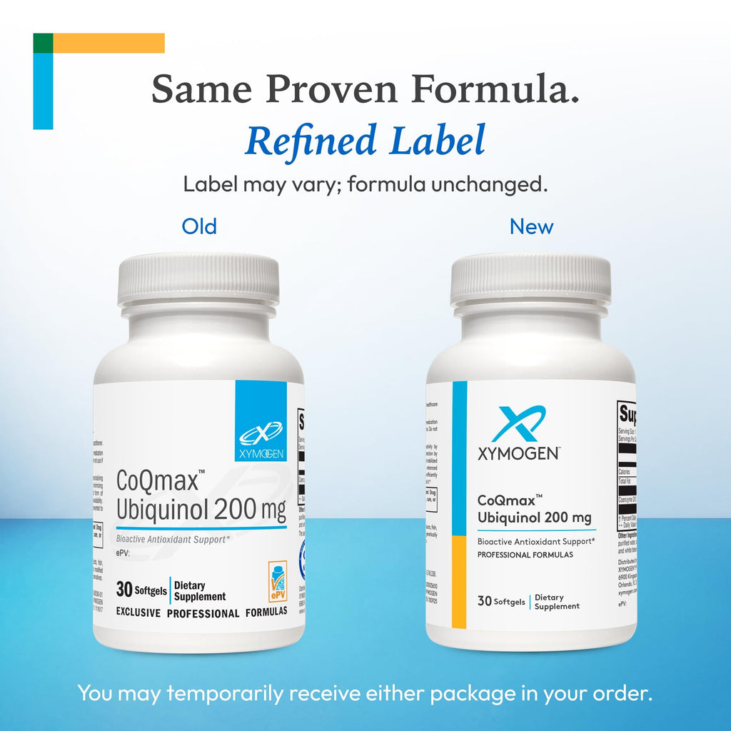 XYMOGEN CoQmax Ubiquinol Antioxidant Support - 30 Softgels - image 3