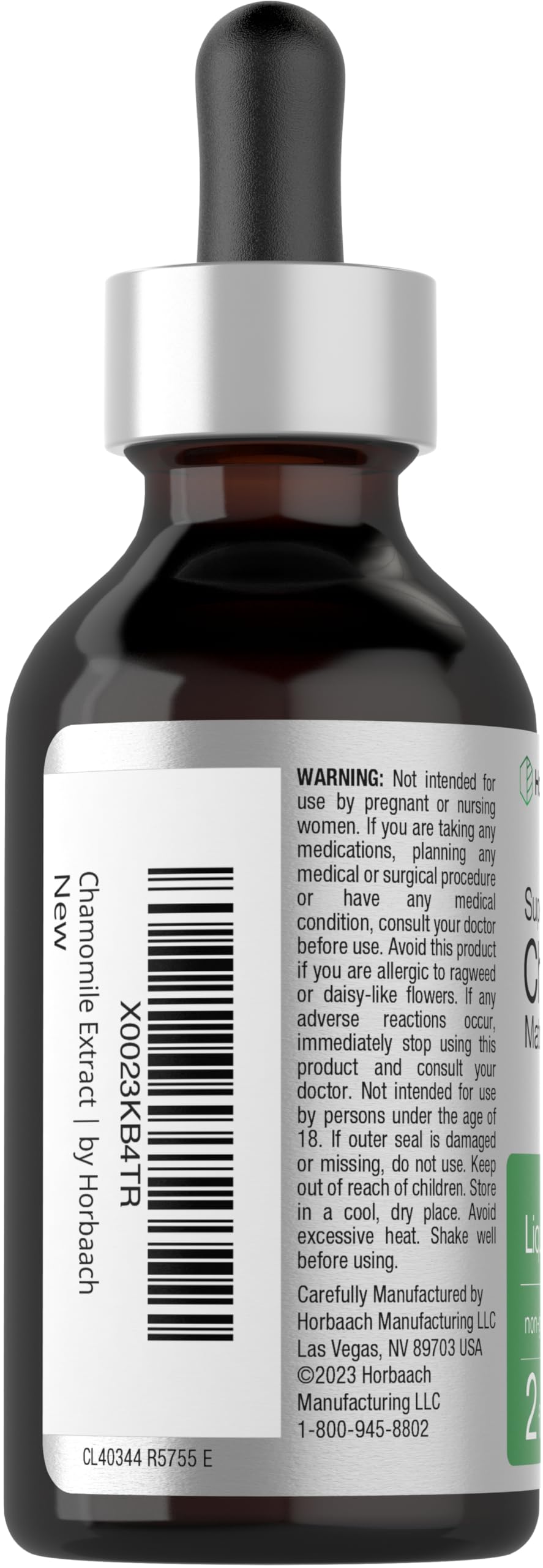 Horbäach Chamomile Extract Liquid Alcohol Free - 2 fl oz - image 3