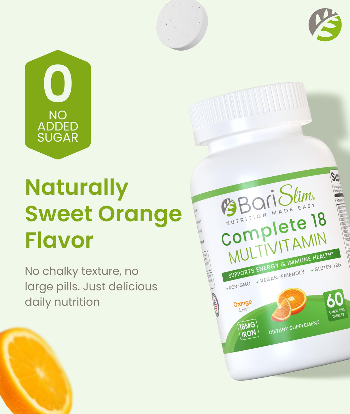 BariSlim Advanced Chewable Bariatric Multivitamin Tablets