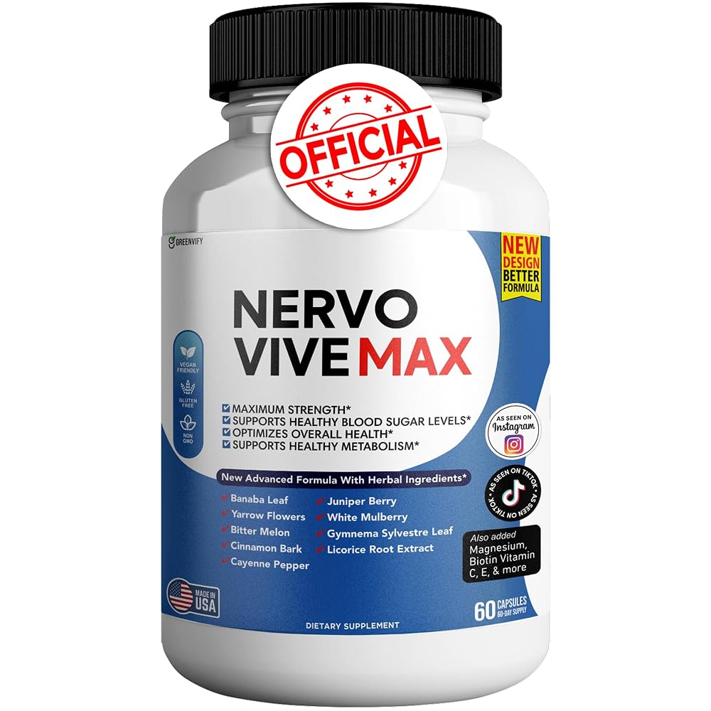 GREENVIFY Nervovive Max - Brain Support Supplement Enhance Memory