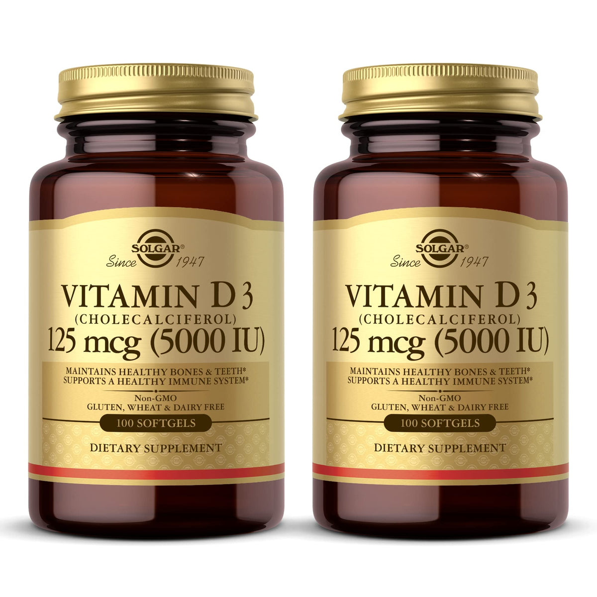 Solgar Vitamin D3 10 mcg (400 IU) - 200 Softgels