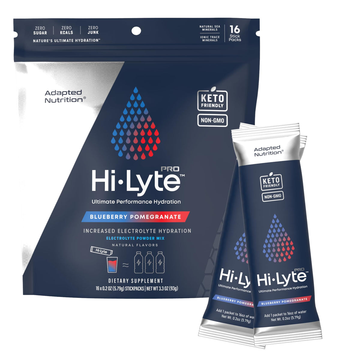 Adapted Nutrition Hi-Lyte Pro Hydration Packets