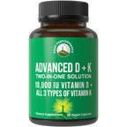 Peak Performance Vitamin D 10000 IU with Vitamin K - 60 Capsules