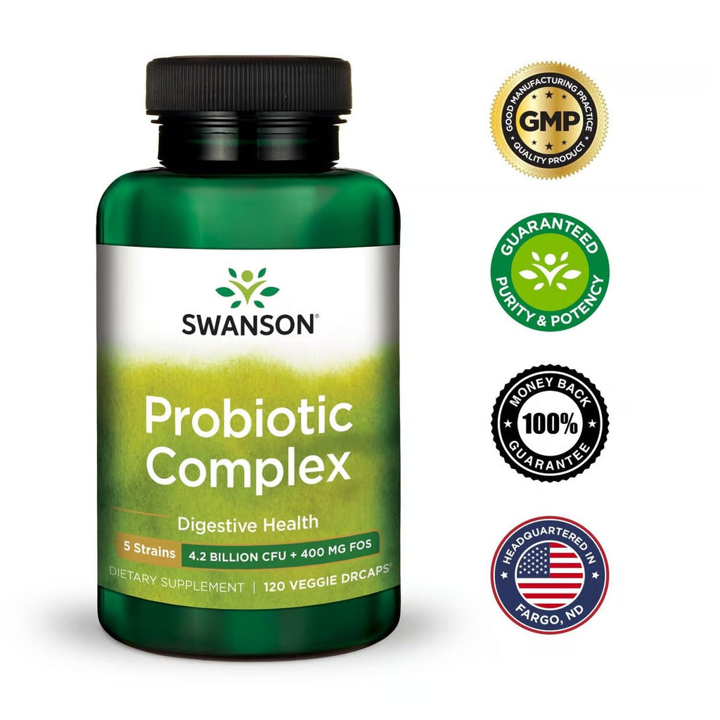 Swanson Probiotic Complex 4.2 Billion CFU - 120 Vegetarian Capsules - image 7