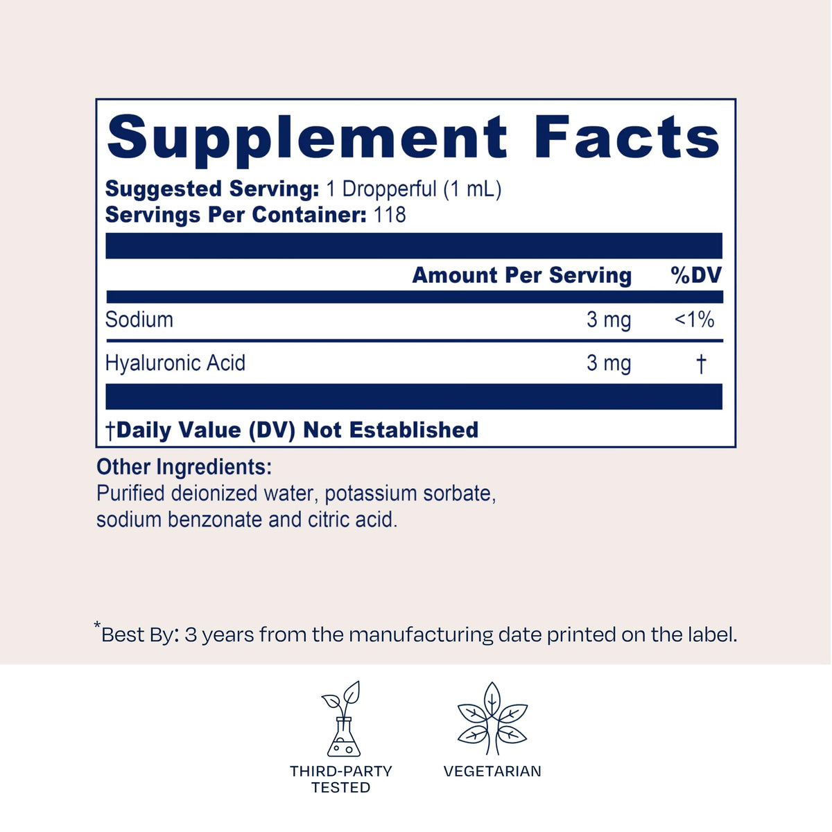 BioPure Hyaluronic Acid Cellular & Immune Support - 118 Servings - image 3