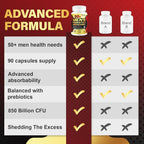 Zanleuds Probiotics for Men for Gut & Digestive Health