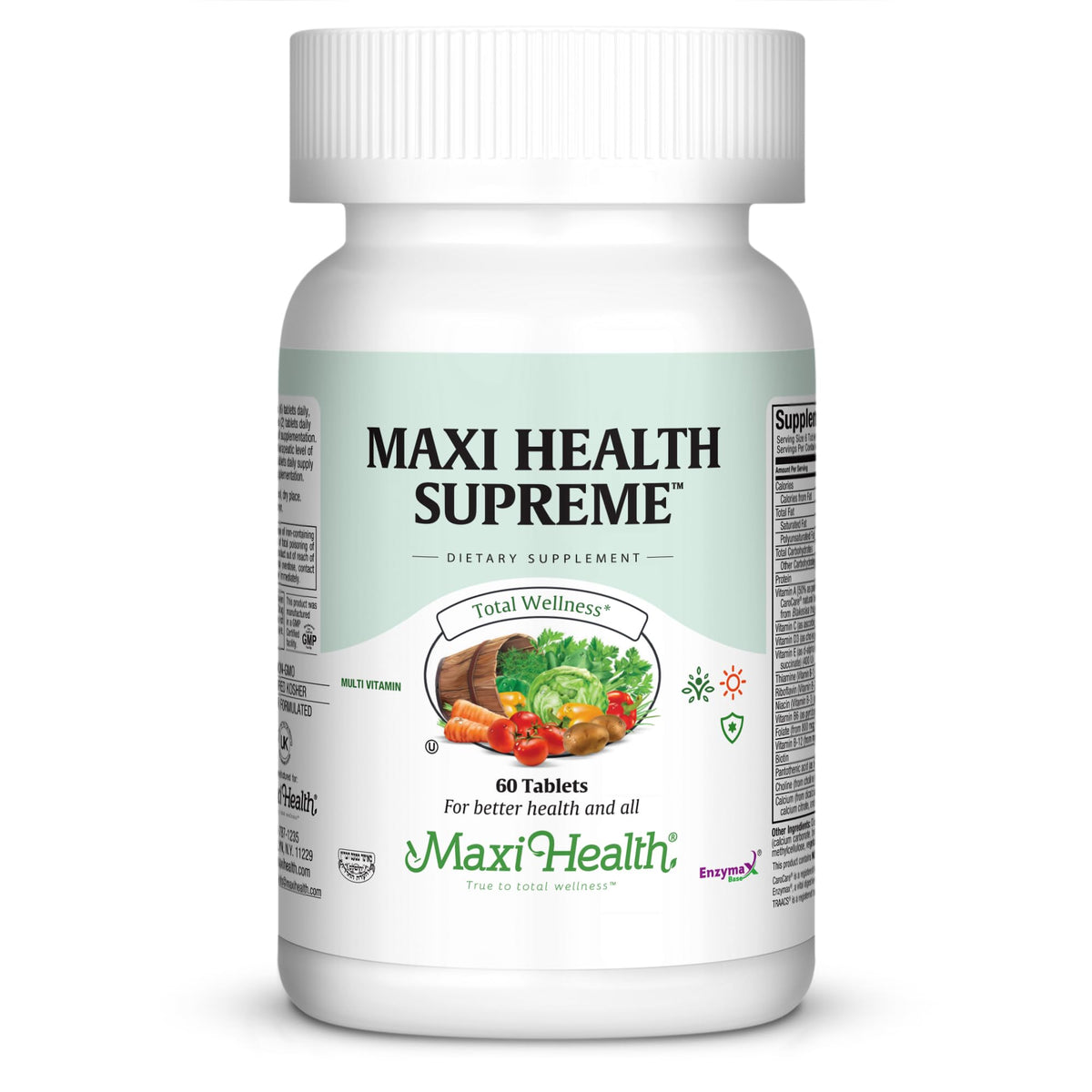Maxi Health Supreme - High Potency Multivitamin & Mineral Supplement