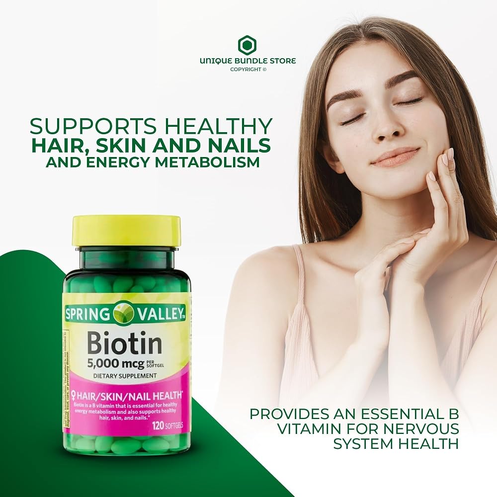 Unique Bundle Store Biotin 5000mcg