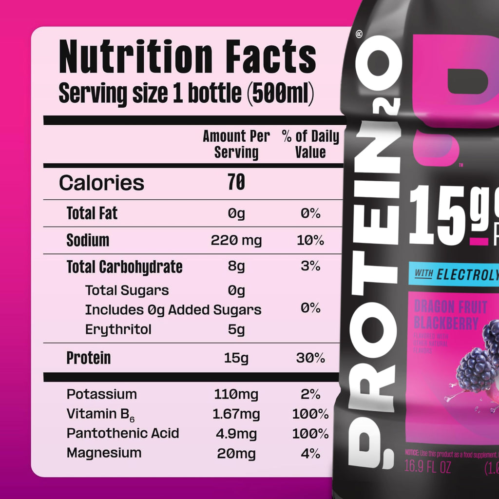 Protein2o Hydration Drink Clear Whey Protein Isolate - 12 Pack - image 8