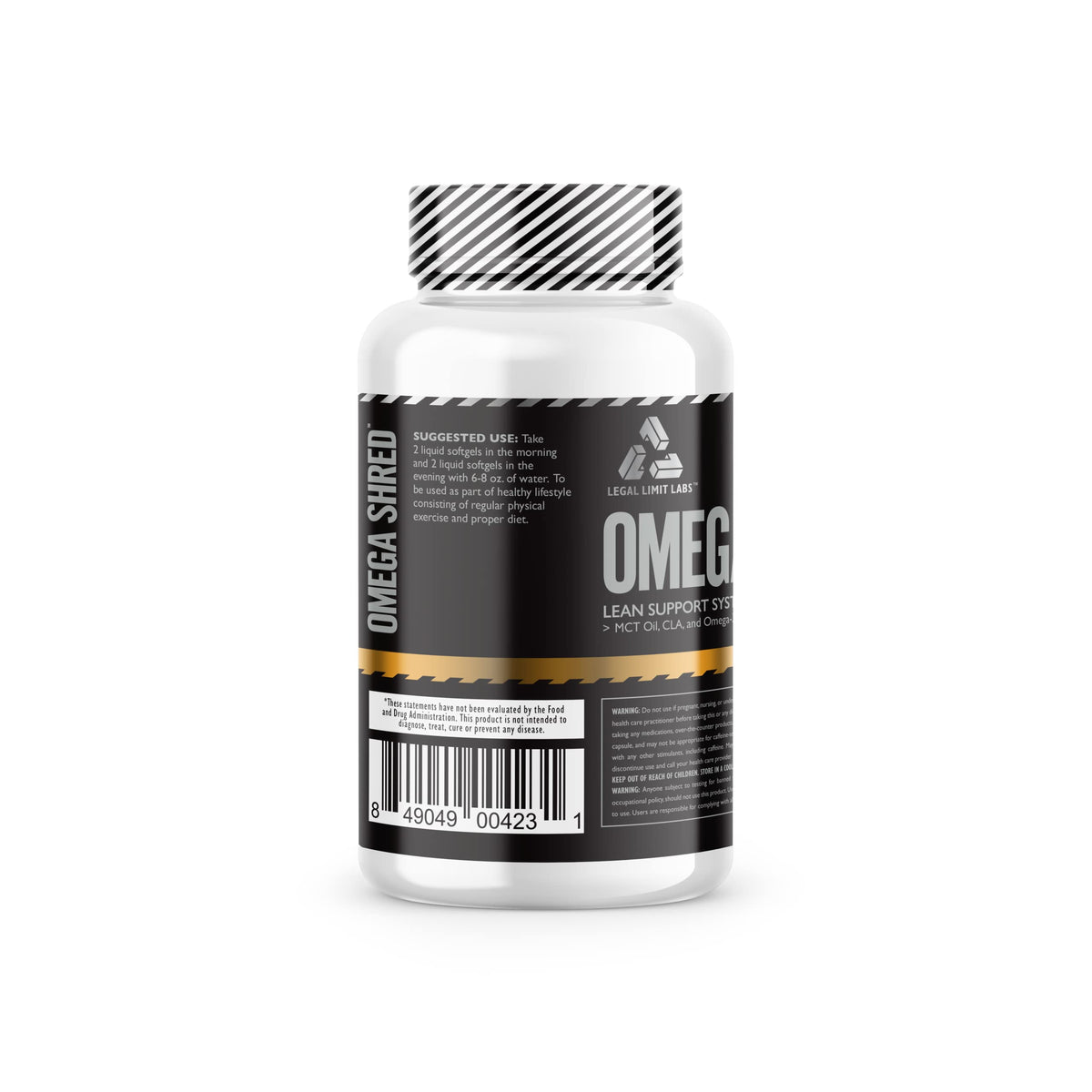 Complete Nutrition Legal Limit Labs Omega Shreds MCT, CLA, DHA - 120 Softgels - image 2