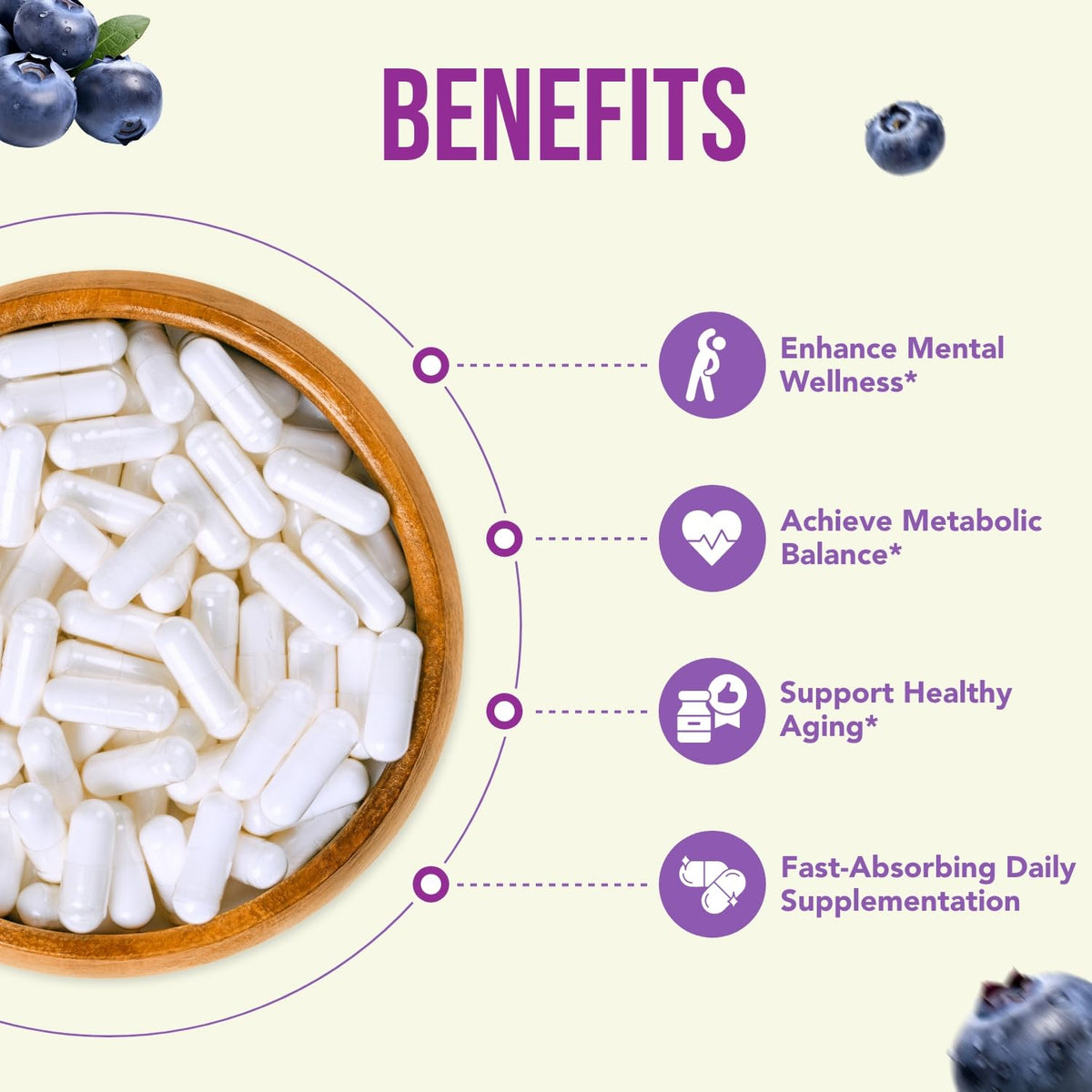 HealthyWayRx Pterostilbene 150mg Antioxidant Supplement - 180 Capsules - image 4