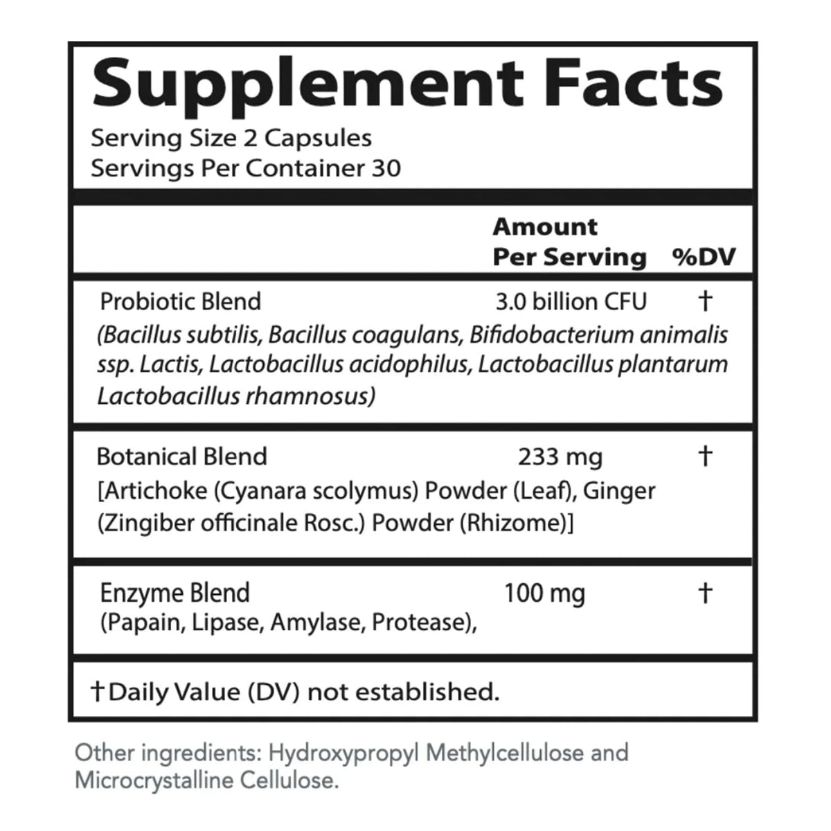 Targetage Digestive Harmony Probiotics & Enzymes - 60 Capsules - image 2