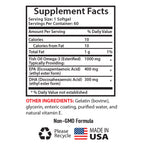 Sport Supplements Omega-3 8060 Fish Oil Pharmaceutical Grade - 120 Softgels - image 5