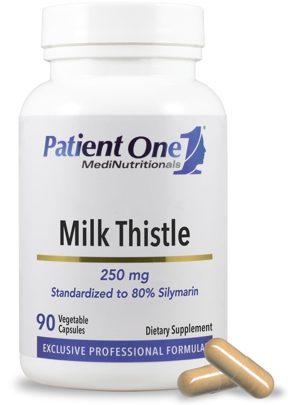 Patient One Milk Thistle Extract 250 mg Liver Support - 90 Capsules