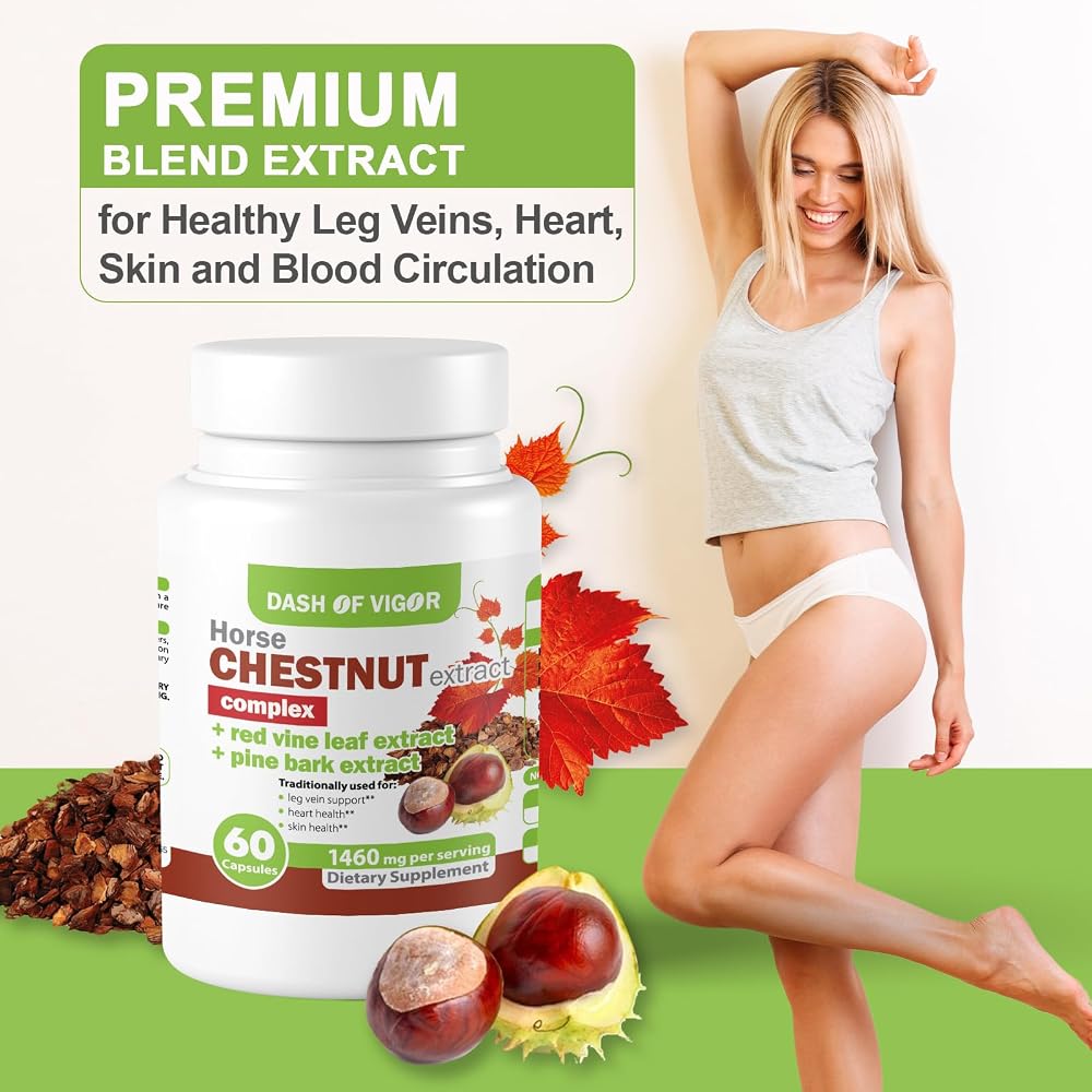 Dash of Vigor 12-in-1 Horse Chestnut Extract Complex - 60 Capsules - image 3