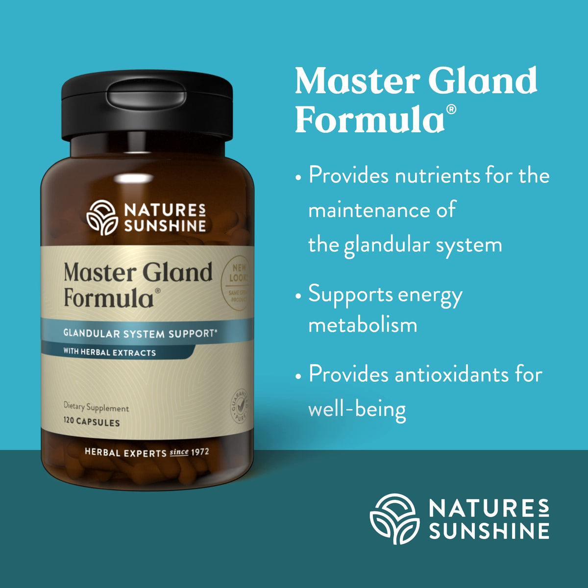 Nature's Sunshine Master Gland Energy Support - 120 Capsules - image 4