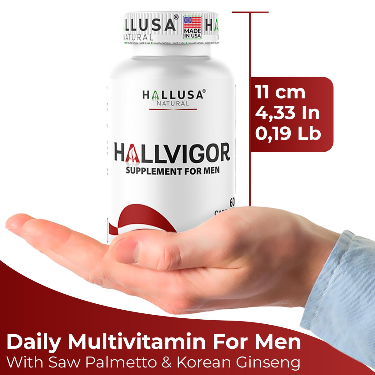 "N/A" Hallusa Hallvigor Prostate Health Men's Multivitamin - 60 Capsules - image 9