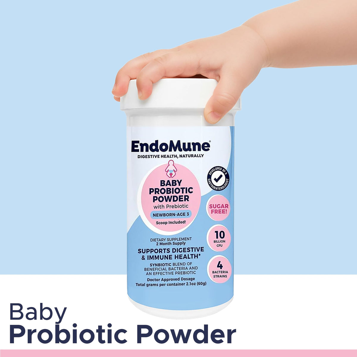 Endomune Jr Advanced Probiotic Powder for Infants - 2.1 oz - image 2