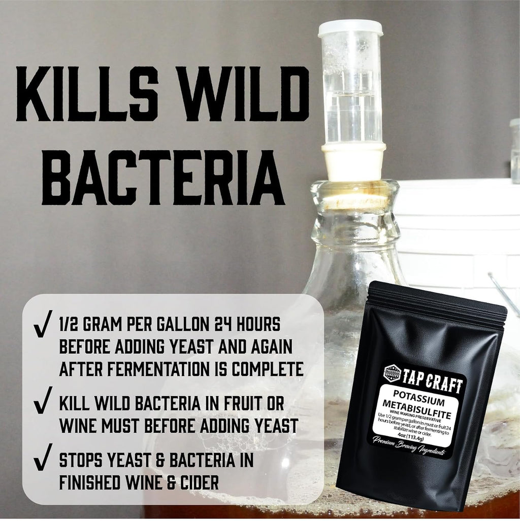 CellarScience Potassium Metabisulfite SO2 Wine Preservative - 4 oz - image 5