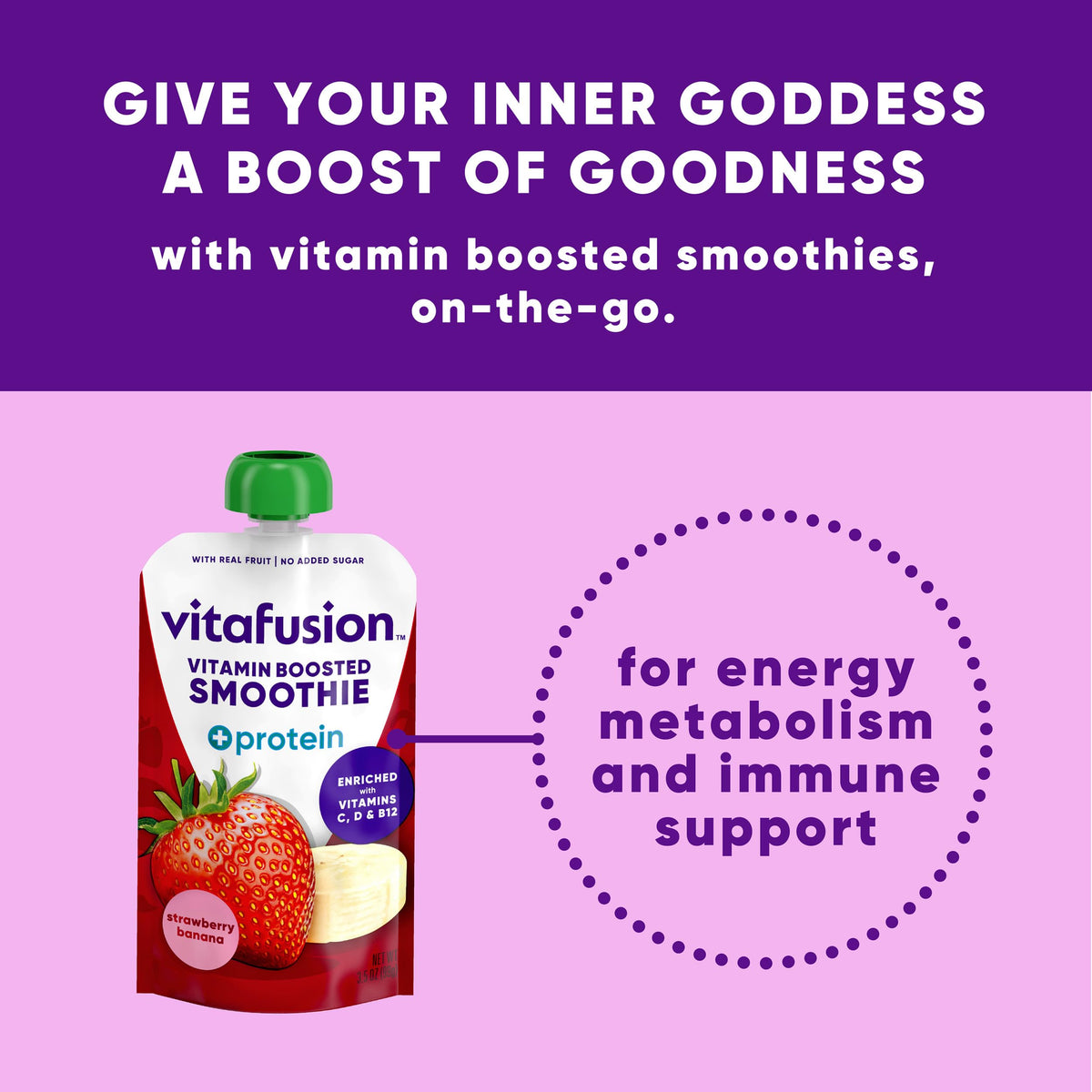 Vitafusion Vitamin-Boosted Smoothie +Protein for Energy - 6 Count - image 6