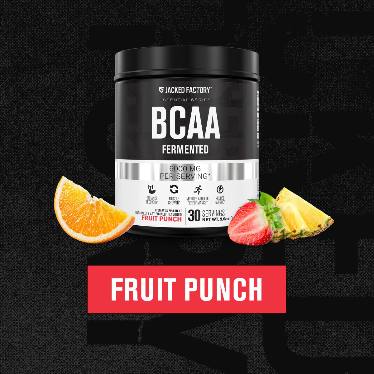 Jacked Factory BCAA Powder Fermented 6g - 30 Servings - image 2