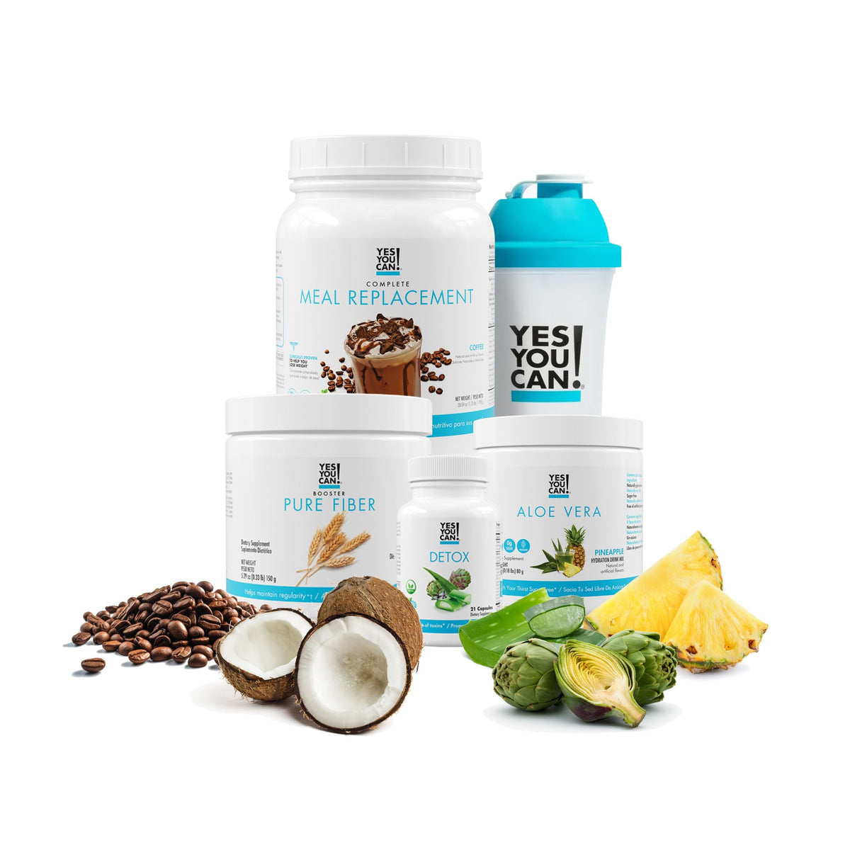 Yes You Can! Detox Plus Fiber Kit, 5-in-1 Daily Cleanse